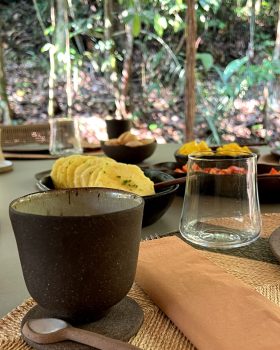 a special meal during stay in amazon glamping