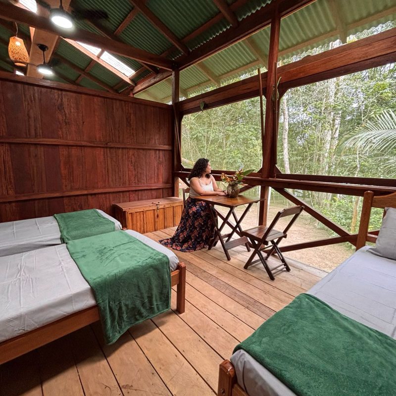 amazoncamplodge-bed1 amazon camp lodge - the picture of the bed in the private room